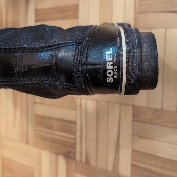 Sorel Tofino black glitter sparkle waterproof winter boots size 6 - Picture 6 of 12